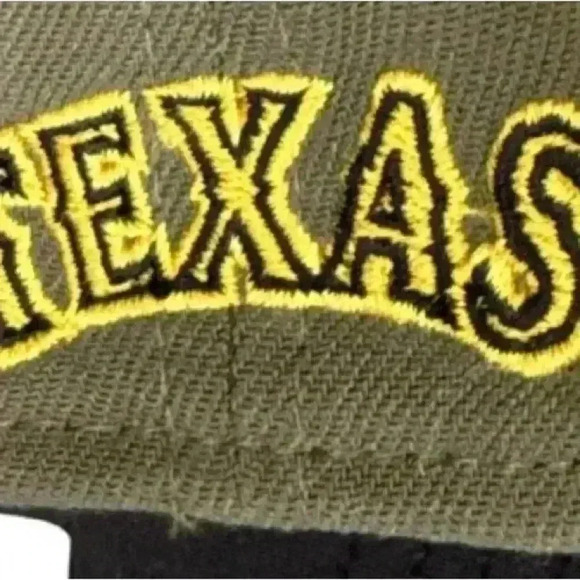 New Era Texas Rangers 39 Thirty Armed Forces Green Fitted Size M-L Hat Cap NWT - Picture 5 of 6